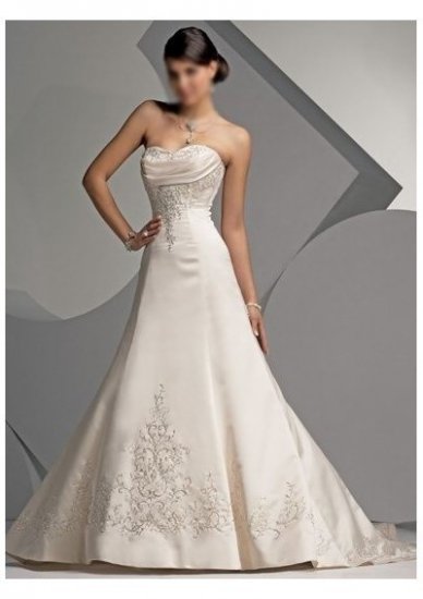 Sexy A LINE STYLE Wedding Dress Bridesmaid Bridal Gown Custom