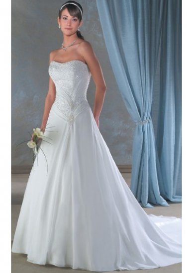 Sexy A LINE STYLE Wedding Dress Bridesmaid Bridal Gown Custom