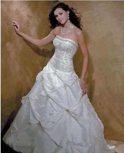 Sexy A LINE STYLE Wedding Dress Bridesmaid Bridal Gown Custom