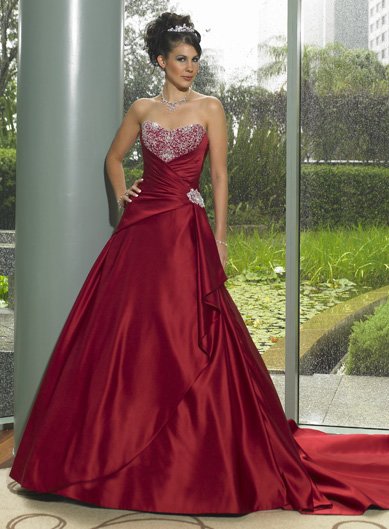 Sexy A LINE STYLE Wedding Dress Bridesmaid Bridal Gown Custom