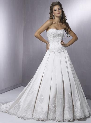 Sexy A LINE STYLE Wedding Dress Bridesmaid Bridal Gown Custom