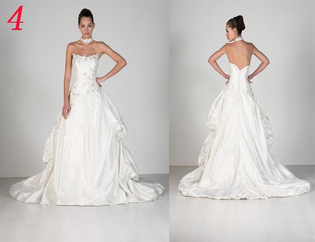 Sexy A LINE STYLE Wedding Dress Bridesmaid Bridal Gown Custom