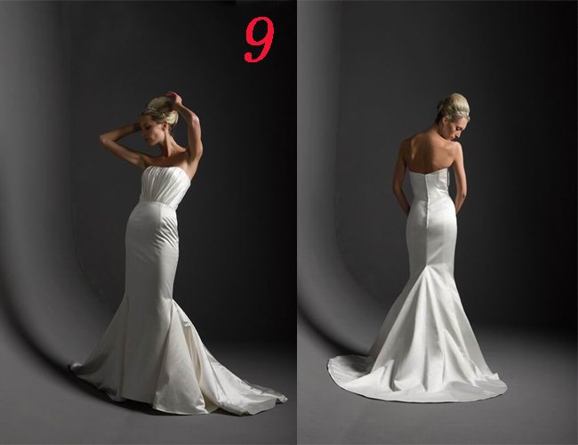 Sexy A LINE STYLE Wedding Dress Bridesmaid Bridal Gown Custom