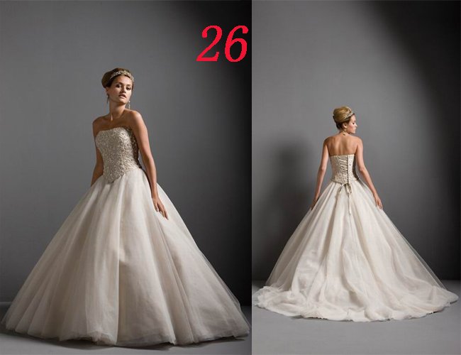 Sexy A LINE STYLE Wedding Dress Bridesmaid Bridal Gown Custom
