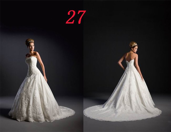 Sexy A LINE STYLE Wedding Dress Bridesmaid Bridal Gown Custom