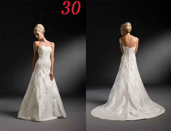 Sexy A LINE STYLE Wedding Dress Bridesmaid Bridal Gown Custom