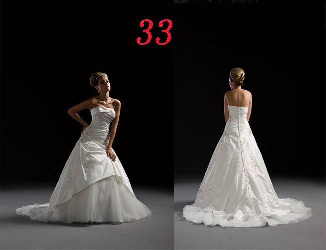 Sexy A LINE STYLE Wedding Dress Bridesmaid Bridal Gown Custom