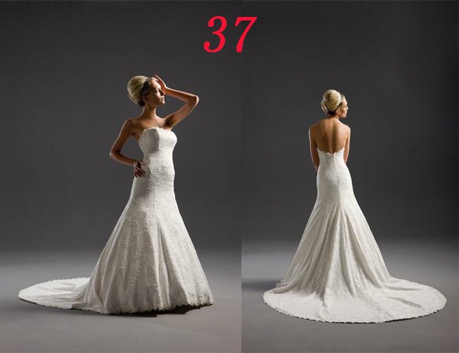 Sexy A LINE STYLE Wedding Dress Bridesmaid Bridal Gown Custom