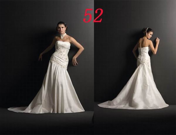 Sexy A LINE STYLE Wedding Dress Bridesmaid Bridal Gown Custom