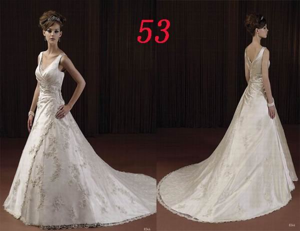 Sexy A LINE STYLE Wedding Dress Bridesmaid Bridal Gown Custom