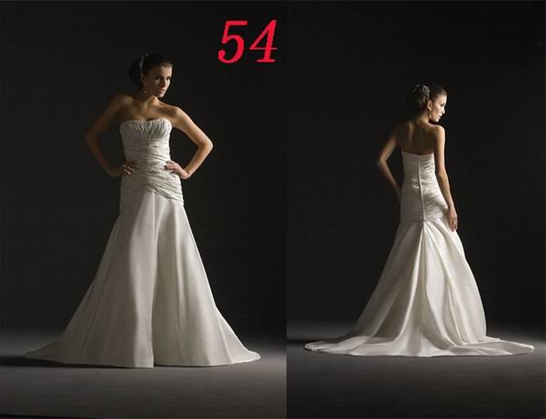 Sexy A LINE STYLE Wedding Dress Bridesmaid Bridal Gown Custom