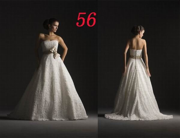 Sexy A LINE STYLE Wedding Dress Bridesmaid Bridal Gown Custom