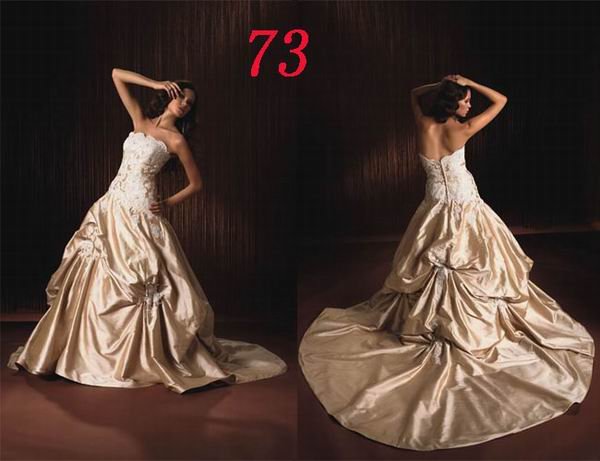 Sexy A LINE STYLE Wedding Dress Bridesmaid Bridal Gown Custom