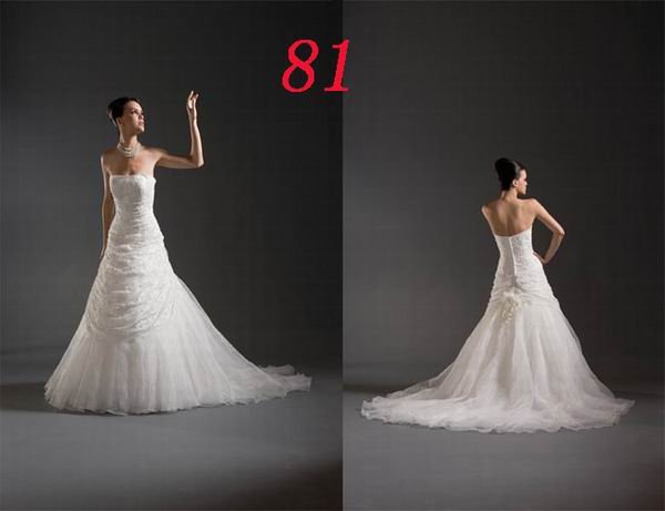 Sexy A LINE STYLE Wedding Dress Bridesmaid Bridal Gown Custom