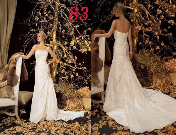 Sexy A LINE STYLE Wedding Dress Bridesmaid Bridal Gown Custom