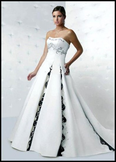 Sexy A LINE STYLE Wedding Dress Bridesmaid Bridal Gown Custom