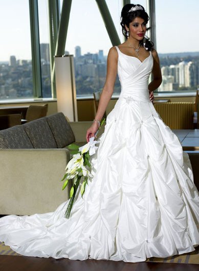 Sexy A LINE STYLE Wedding Dress Bridesmaid Bridal Gown Custom