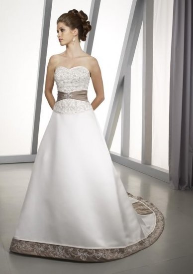 Sexy A LINE STYLE Wedding Dress Bridesmaid Bridal Gown Custom