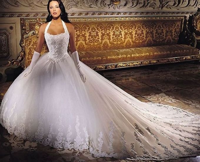 HOT Sexy Halter STYLE Wedding Dress Bridesmaid Bridal Gown Custom