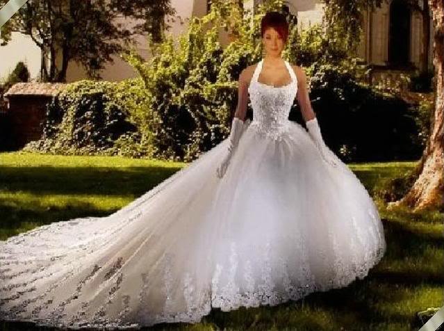 HOT Sexy Halter STYLE Wedding Dress Bridesmaid Bridal Gown Custom