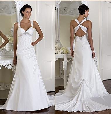 HOT Sexy Halter STYLE Wedding Dress Bridesmaid Bridal Gown Custom