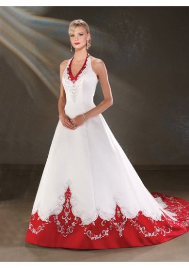 HOT Sexy Halter STYLE Wedding Dress Bridesmaid Bridal Gown Custom