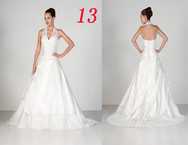 HOT Sexy Halter STYLE Wedding Dress Bridesmaid Bridal Gown Custom