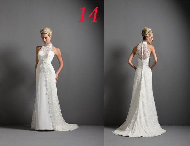 HOT Sexy Halter STYLE Wedding Dress Bridesmaid Bridal Gown Custom