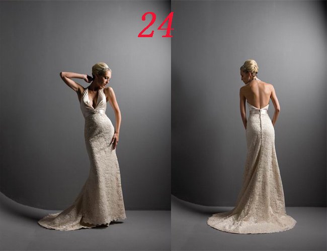 HOT Sexy Halter STYLE Wedding Dress Bridesmaid Bridal Gown Custom