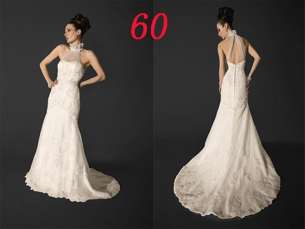 HOT Sexy Halter STYLE Wedding Dress Bridesmaid Bridal Gown Custom