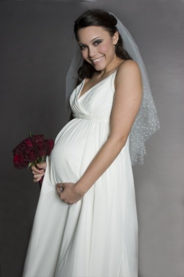 HOT Sexy maternity Wedding Dress Bridesmaid Bridal Gown Custom
