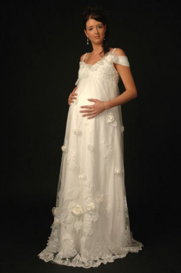 HOT Sexy maternity Wedding Dress Bridesmaid Bridal Gown Custom