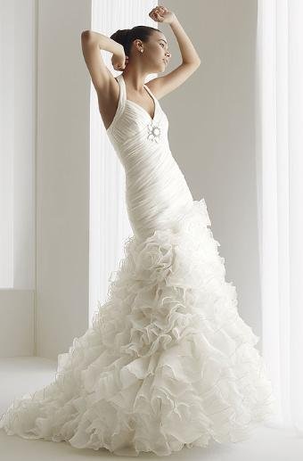 Mermaid Style Wedding Dress Bridesmaid Bridal Gown Custom