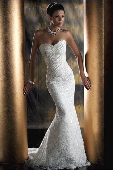 Mermaid Style Wedding Dress Bridesmaid Bridal Gown Custom