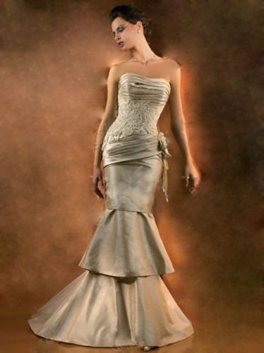 Mermaid Style Wedding Dress Bridesmaid Bridal Gown Custom