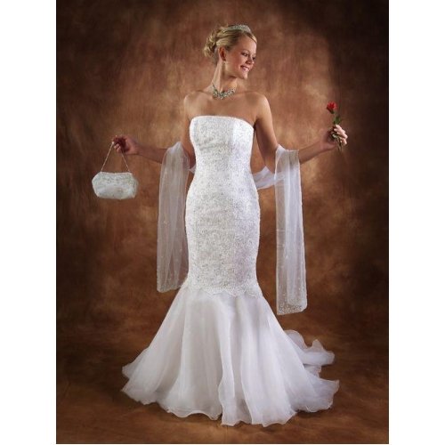 Mermaid Style Wedding Dress Bridesmaid Bridal Gown Custom