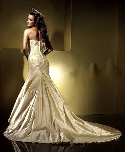 Mermaid Style Wedding Dress Bridesmaid Bridal Gown Custom