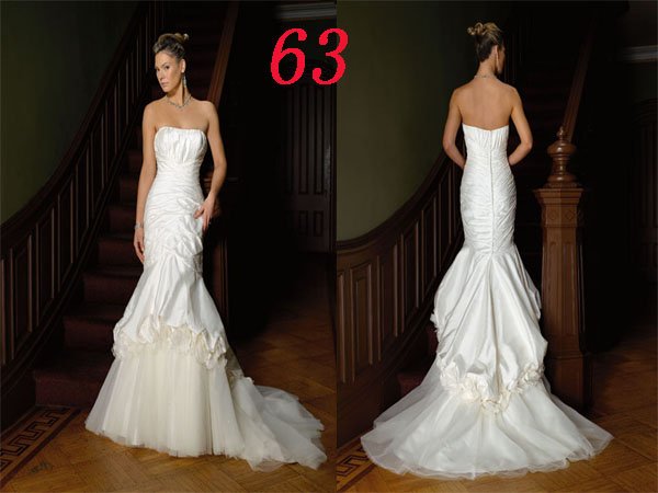 Mermaid Style Wedding Dress Bridesmaid Bridal Gown Custom