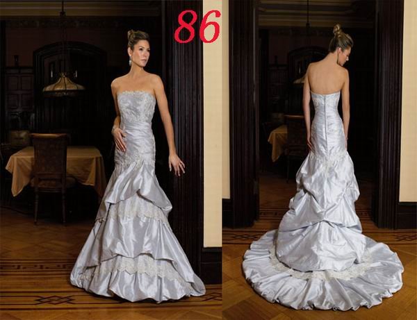 Mermaid Style Wedding Dress Bridesmaid Bridal Gown Custom
