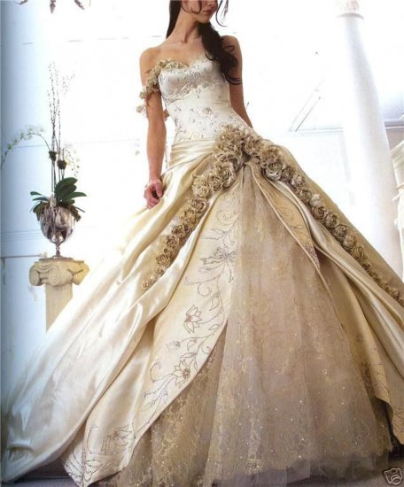 OFF THE SHOULDER Style LACE Wedding Dress Bridesmaid Bridal Gown Custom