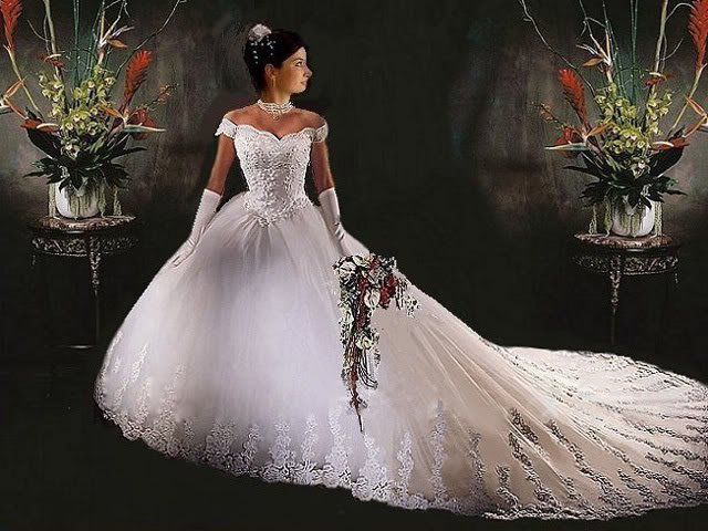 OFF THE SHOULDER Style LACE Wedding Dress Bridesmaid Bridal Gown Custom
