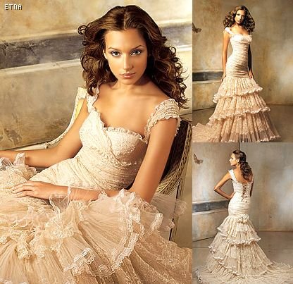 OFF THE SHOULDER Style LACE Wedding Dress Bridesmaid Bridal Gown Custom