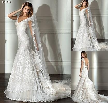 OFF THE SHOULDER Style LACE Wedding Dress Bridesmaid Bridal Gown Custom