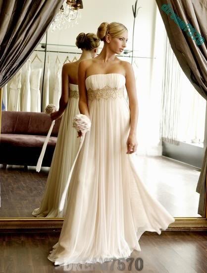 Strapless Style LACE Wedding Dress Bridesmaid Bridal Gown Custom