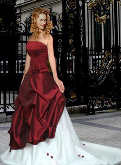 Strapless Style LACE Wedding Dress Bridesmaid Bridal Gown Custom