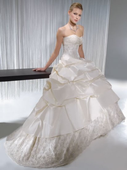 Strapless Style LACE Wedding Dress Bridesmaid Bridal Gown Custom