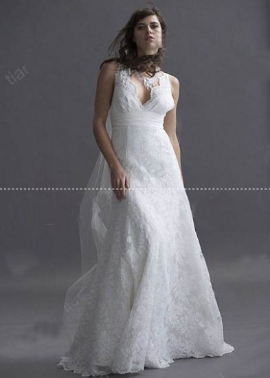 MODEST Style LACE Wedding Dress Bridesmaid Bridal Gown Custom