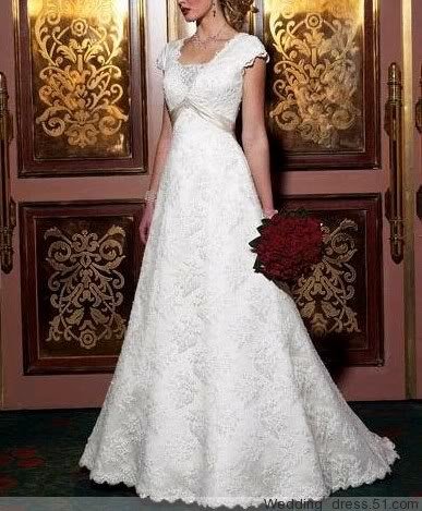 MODEST Style LACE Wedding Dress Bridesmaid Bridal Gown Custom