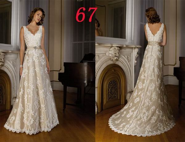 MODEST Style LACE Wedding Dress Bridesmaid Bridal Gown Custom