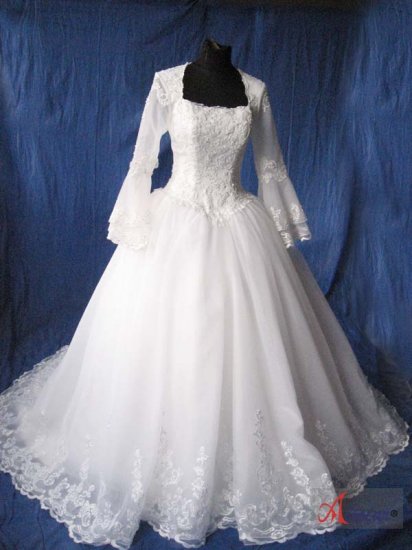 MODEST Style LACE Wedding Dress Bridesmaid Bridal Gown Custom